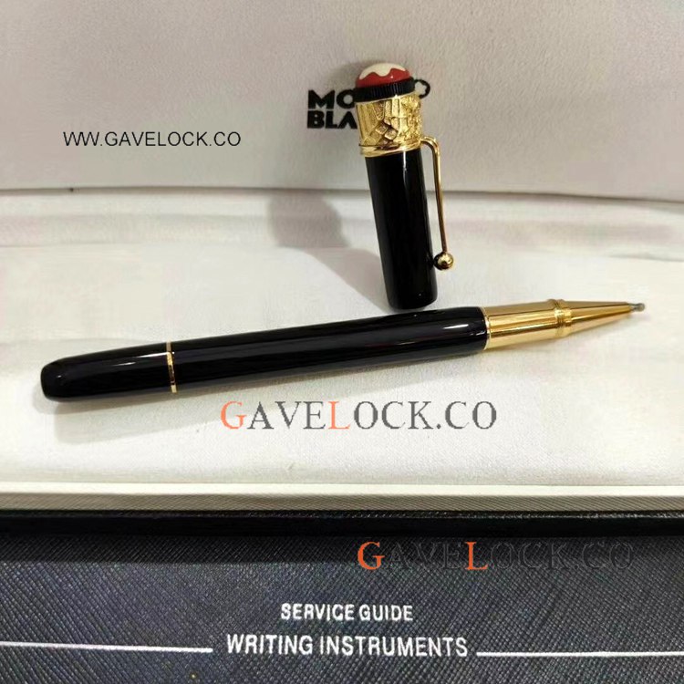 Copy Montblanc Rouge Et Noir Spider Rollerball Black Resin & Gold Copy Montblanc Rouge Et Noir Spider Rollerball Black Resin & Gold
